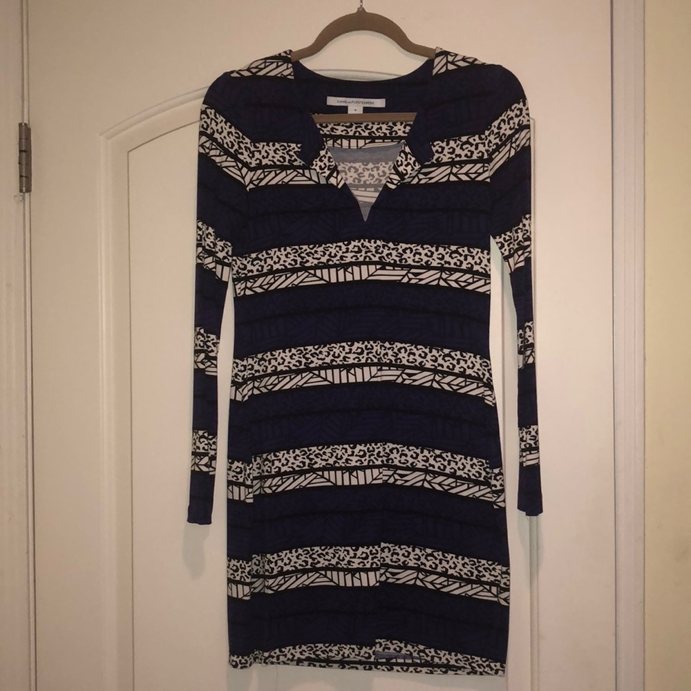 Long sleeve tunic dress by Diane Von Furstenberg